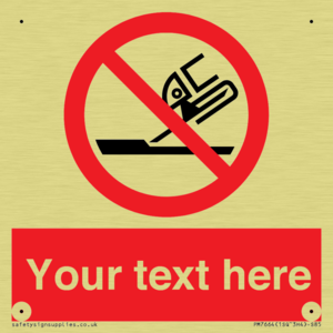 Custom prohibition Do not use for face grinding